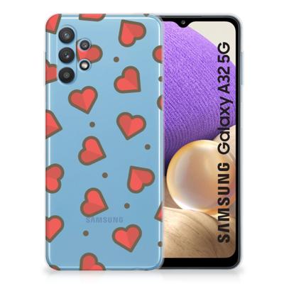 Samsung Galaxy A32 5G | TPU bumper | Hearts