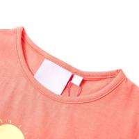 Kindershirt 92 koraalkleurig - thumbnail