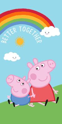 Peppa Pig Strandlaken Better Together 70 x 140 cm Peppa Pig Strandlaken Better Together 70 x 140 cm