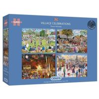 Village Celebrations Puzzel 4x 500 Stukjes - thumbnail
