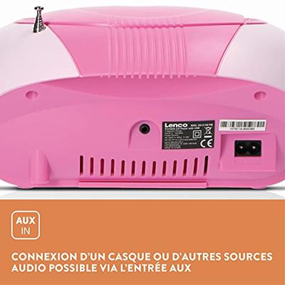 Lenco SCD37 Draagbare Radio/CD-Speler Roze Lenco SCD37 Draagbare Radio/CD-Speler Roze