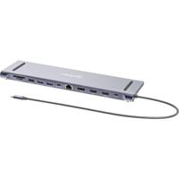 Manhattan Dockingstation 12-in-1 4K 1xHDMI 2xDP 3xUSB-A - thumbnail