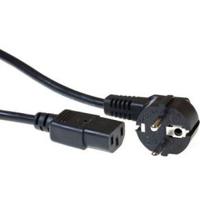 ACT Netsnoer CEE 7/7 male (haaks) - C13 zwart 2,5 m - thumbnail