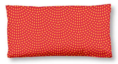 HIP Kussensloop "mandala&apos;s en bloemen" - Rood - (40x80 cm) - Katoen Satijn