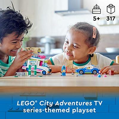 Lego city - 60314 ice cream launcher met politiewagen - thumbnail