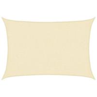 VidaXL Zonnezeil 160 g/m² 2x2,5 m hdpe crèmekleurig - thumbnail