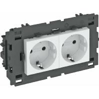 OBO Bettermann 6120432 Apparaatinzet Stopcontact (b x h x d) 131 x 76 x 42 mm 1 stuk(s) Wit - thumbnail