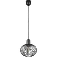 LED Hanglamp - Hangverlichting - Trion Alia - E27 Fitting - 1-lichts - Rond - 33cm - Mat Zwart - Metaal - thumbnail