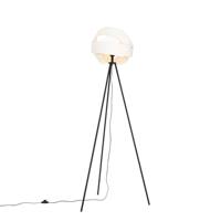 QAZQA Moderne vloerlamp wit - Cloth - thumbnail