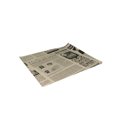 Vetvrij papier 33x30cm hamburgervellenkrant bruin