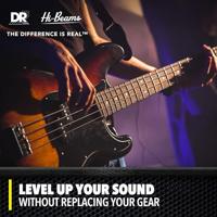 DR Strings MLR-45 Hi-Beams Light to Medium 45-100 basgitaarsnaren - thumbnail