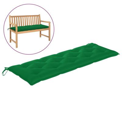VidaXL Tuinbankkussen 150x50x7 cm oxford stof groen
