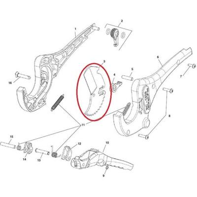 Ridgid Reserve-mes | voor kunststofschaar 3-42 mm | 1 stuk - 27858 27858