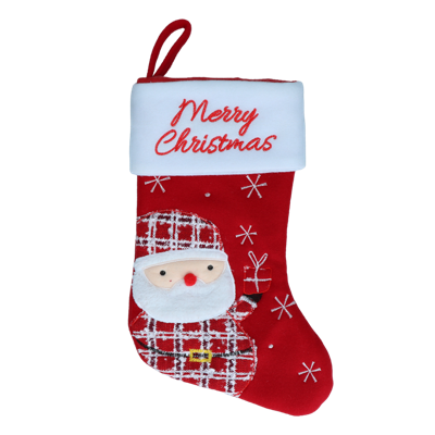 Kerstsokken Christmas Stocking Wooly Santa
