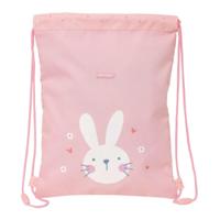 Rugtas met Koordjes Safta Bunny Roze 26 x 34 x 1 cm - thumbnail
