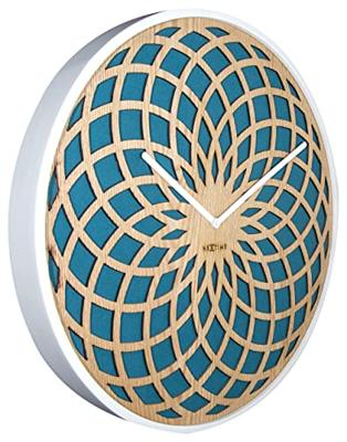 NeXtime klok 3149tq sun large, ø50 cm, wall, turqoise