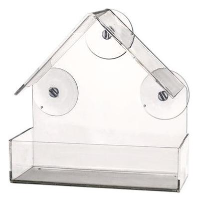 TRIXIE RAAMVOEDERHUIS TRANSPARANT 15X6X15 CM 225 ML TRIXIE RAAMVOEDERHUIS TRANSPARANT 15X6X15 CM 225 ML