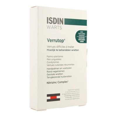 Isdin Verrutop Warts Oplossing / Behandeling Wratten 4 X 0,1ml Flesjes