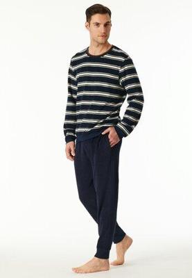 Schiesser Schiesser Heren Pyjama Long nightblue 183128 58/3XL