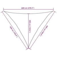 VidaXL Zonnezeil 5x5x6 m 100% polyester oxford zandkleurig - thumbnail