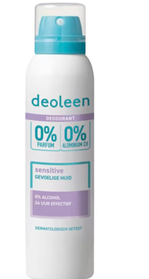 Deoleen Deoleen Deodorant Spray 0% Aerosol Sensitive 150 ml