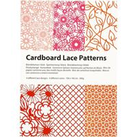 Creativ Company Kartonblok, a6, vel 104x146 mm, 200 gr, oranje, roze, rood, roze, 24 stuk/ 1 doos - thumbnail