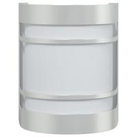 VidaXL Buitenwandlampen 2 st roestvrij staal zilverkleurig - thumbnail