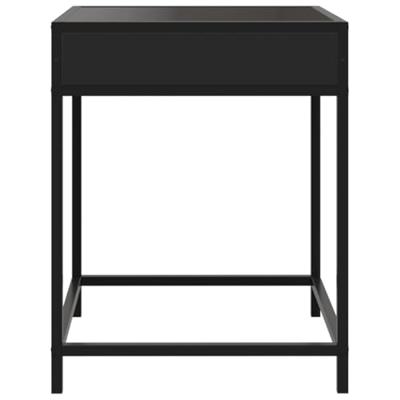 Nachtkastje met Infinity LED 40x40x51 cm zwart