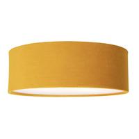 QAZQA Moderne plafondlamp oker 30 cm met gouden binnenkant - Drum - thumbnail