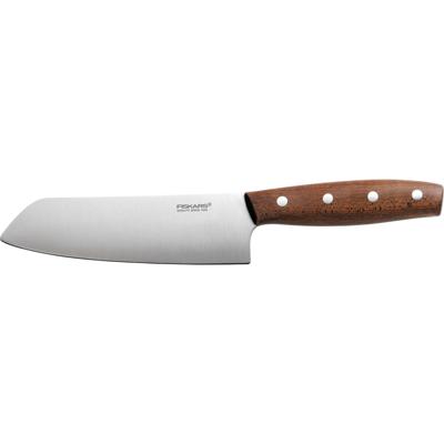 Fiskars Norr Santoku mes 16 cm mes Duits rvs | FSC-gecertificeerde handgreep esdoornhout