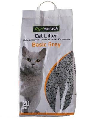 AGRISELECT BASIC GREY KATTENBAKVULLING 20 LTR