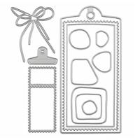 Vaessen Creative • snij- en embossingmallen label 13st. - thumbnail