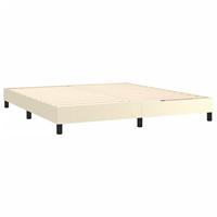 Bedframe kunstleer crèmekleurig 180x200 cm - thumbnail