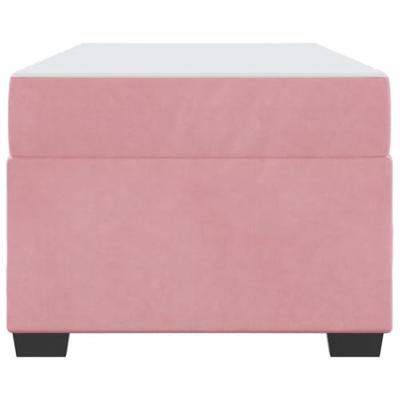 Bedframe met matras met matras Roze 80 x 200 cm Fluweel