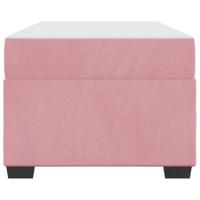 Bedframe met matras met matras Roze 80 x 200 cm Fluweel - thumbnail