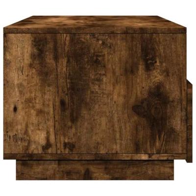 Salontafel met LED-verlichting 90x49x40 cm gerookt eikenkleurig