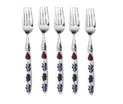 Boerenbont Gebaksvork / Dessertvork 16cm set 5 Stuks