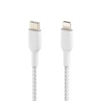 Kabel USB-C naar Lightning Belkin CAA004BT1MWH Wit 1 m - thumbnail