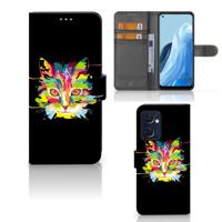 OPPO Find X5 Lite | Reno 7 5G Leuk Hoesje Cat Color - thumbnail