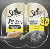 Sheba Perfect Portions luxe paté kip multipack 6 x 37,5g - thumbnail