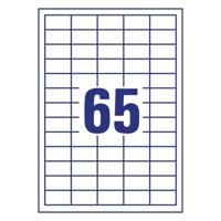 Etiket Avery Zweckform LR3666-10 38x21.2mm recycled wit 650stuks - thumbnail