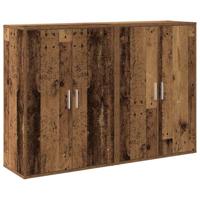 Dressoir met plank met opslag met de deur Oud hout 60 x 31 x 84 cm Bewerkt hout - thumbnail