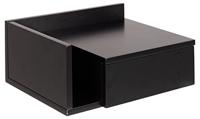 Bendt Zwevend Nachtkastje 'Cecilie' met vakje, kleur Zwart - thumbnail