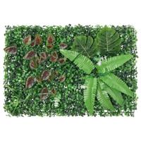 Hek met kunstplanten6 st 40x60 cm groen - thumbnail