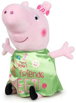 Play by Play knuffel Happy Peppa Pig 20 cm polyester groen