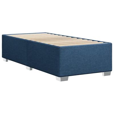Bedframe zonder matras 90x200 cm stof blauw