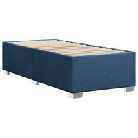 Bedframe zonder matras 90x200 cm stof blauw - thumbnail