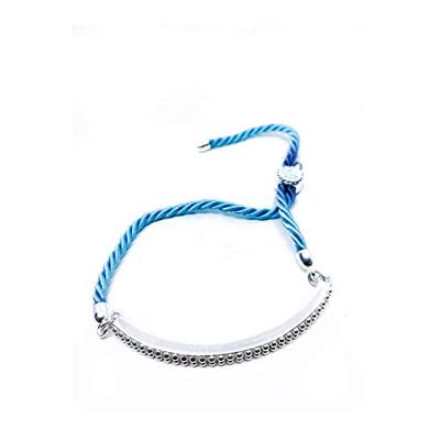 Panarea BS19PL2AZ Zilverkleurig Blauw Verstelbaar Dames armband