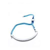 Panarea BS19PL2AZ Zilverkleurig Blauw Verstelbaar Dames armband - thumbnail