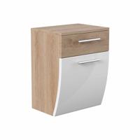 Lage badkamerkast Milan Eiken - thumbnail